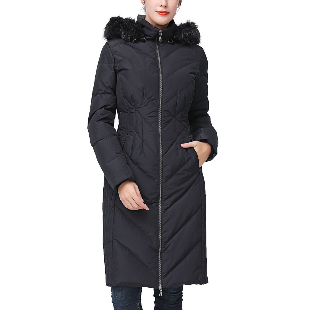 Plus Size Bgsd Gabby Hooded Long Down Coat BGSD