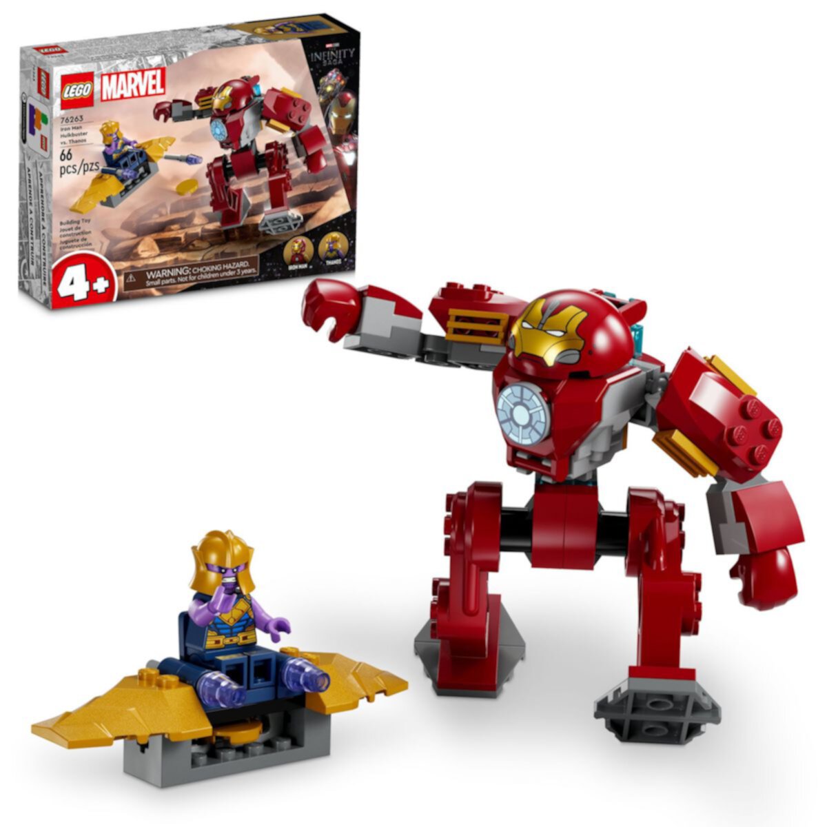 LEGO Marvel Iron Man Hulkbuster vs. Thanos Toy Building Set 76263 (66 Pieces) Lego