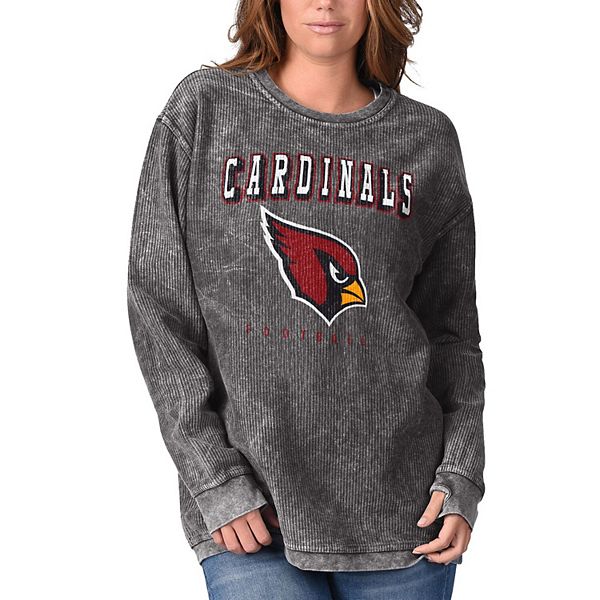 Женская Толстовка G-III 4Her by Carl Banks Чёрная Arizona Cardinals Comfy Cord In The Style