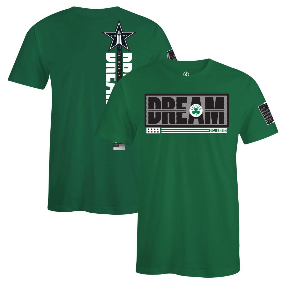 Unisex FISLL x Black History Collection  Green Boston Celtics T-Shirt FISLL