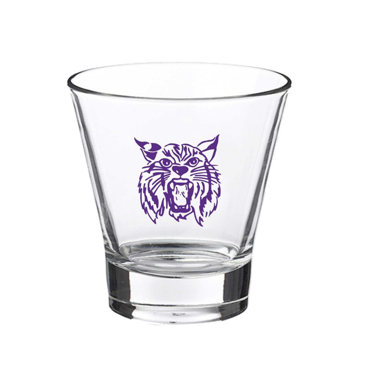 Kansas State Wildcats 12oz. Slant Vault Rock Glass Indigo Falls