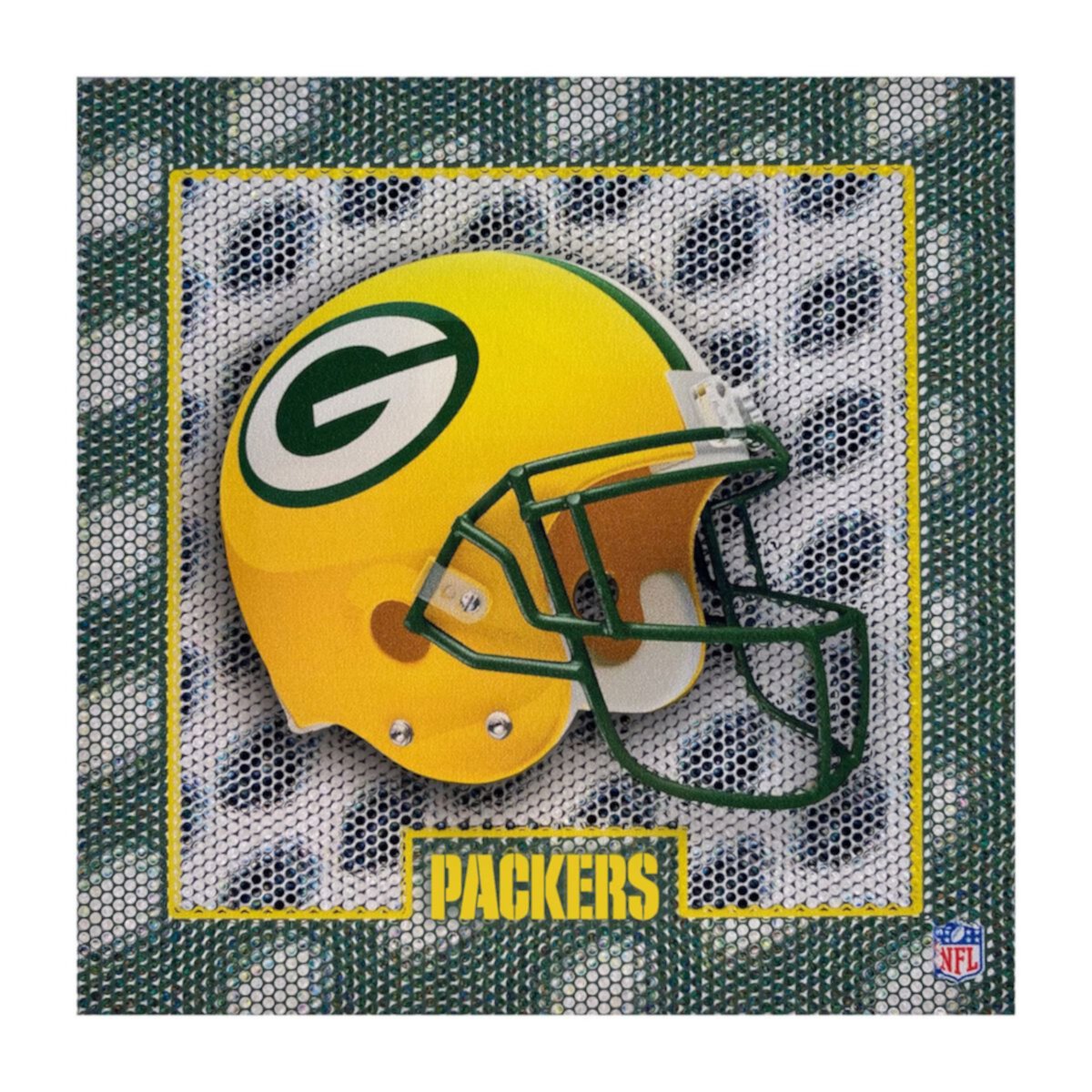 Green Bay Packers 5D Technology Coaster Set Unbranded