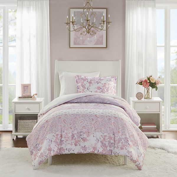 Intelligent Design Elodie Floral Paisley Duvet Cover Set Intelligent Design