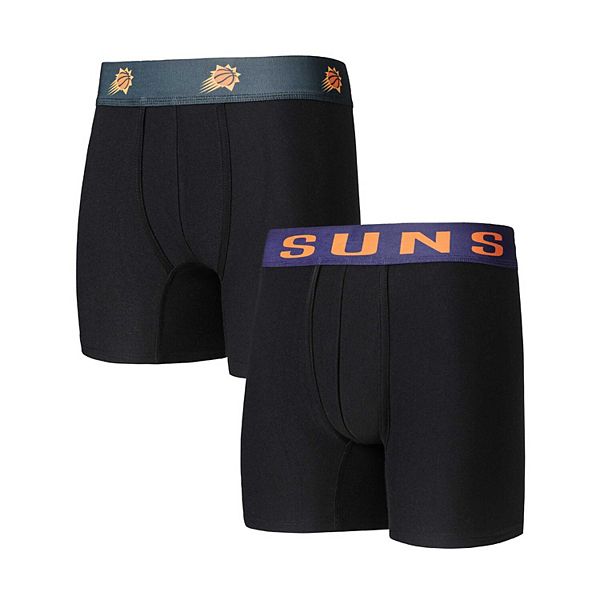 Мужские боксеры Concepts Sport черного цвета Phoenix Suns, 2 штуки в комплекте Unbranded