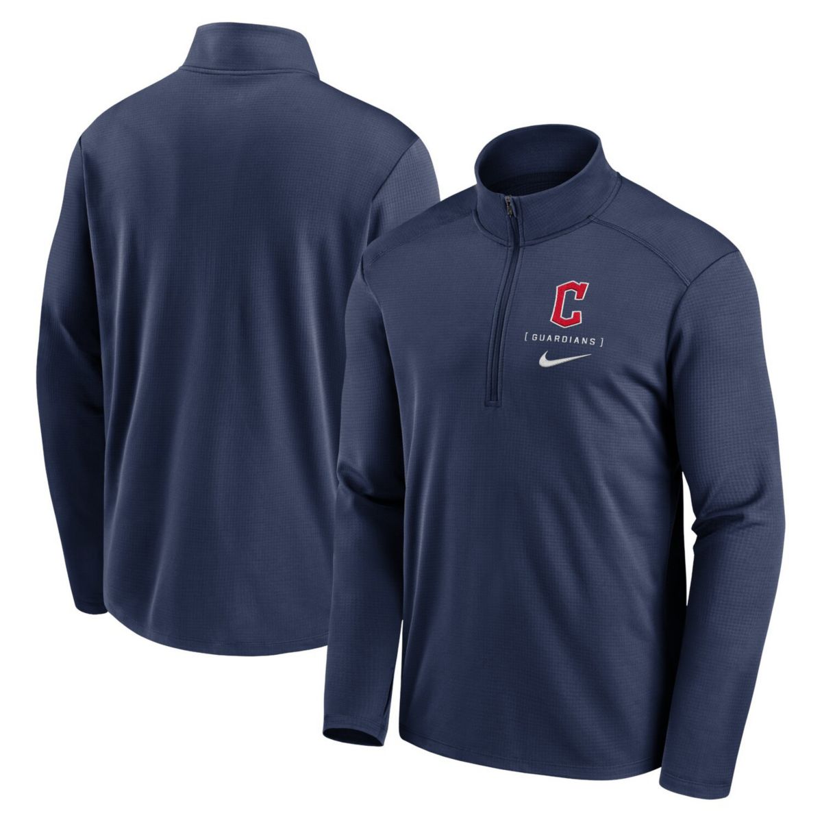 Мужская Футболка Nike Cleveland Guardians Franchise Logo Pacer Performance Half-Zip Top Nitro USA