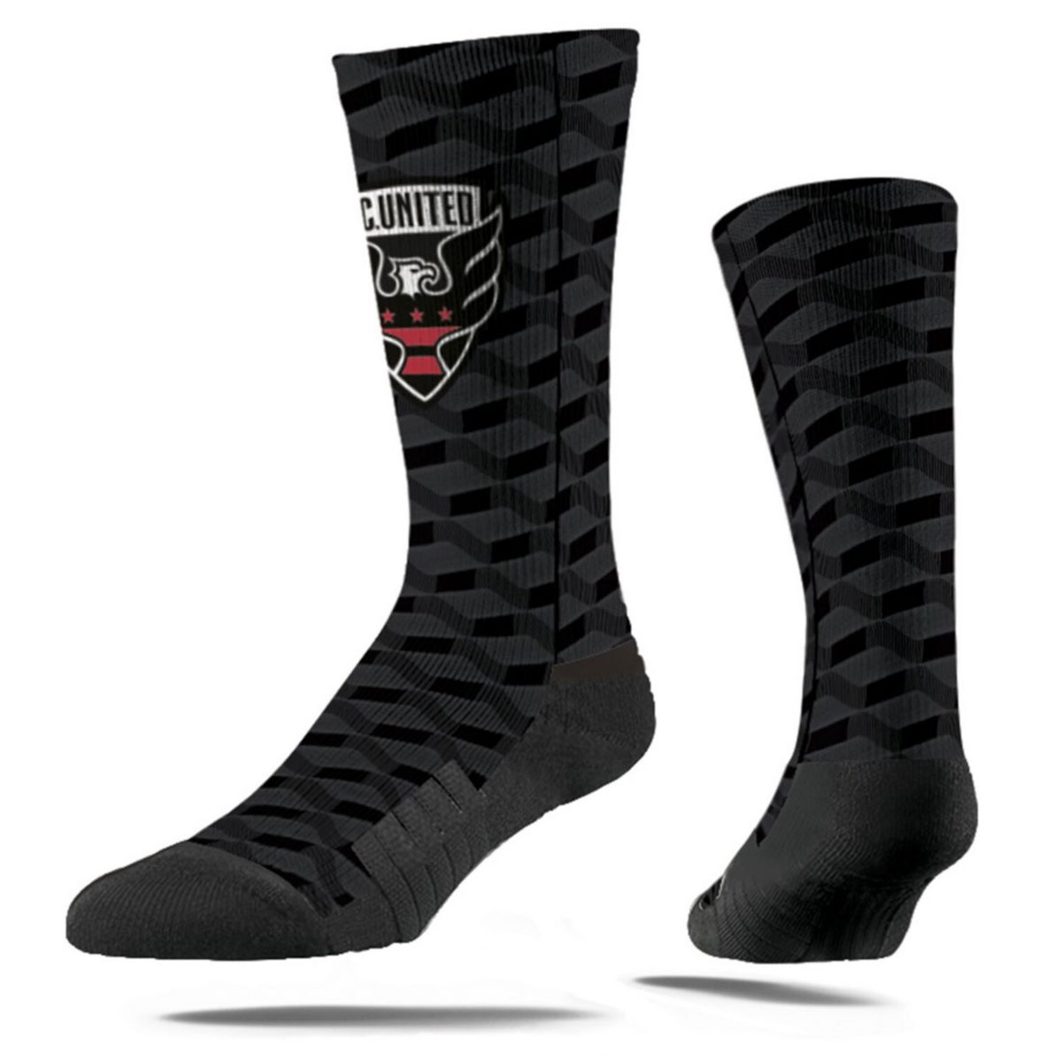 Унисекс Носки Strideline Черные D.C. United 2024 Jersey Hook Premium Strideline