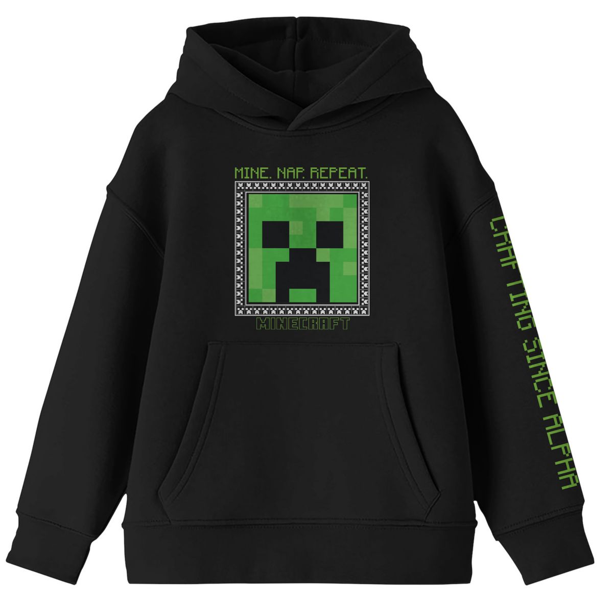 Boys 8-20 Minecraft Creeper Face Graphic Hoodie Minecraft