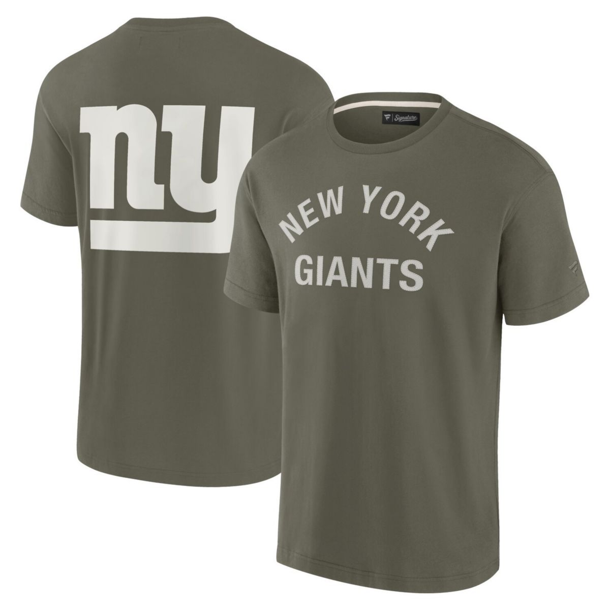 Unisex Fanatics Signature Olive New York Giants Elements Super Soft Short Sleeve T-Shirt Fanatics Signature