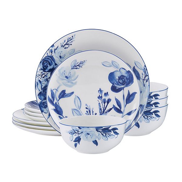 Mikasa Darcy 12-Piece Bone China Dinnerware Set MIKASA