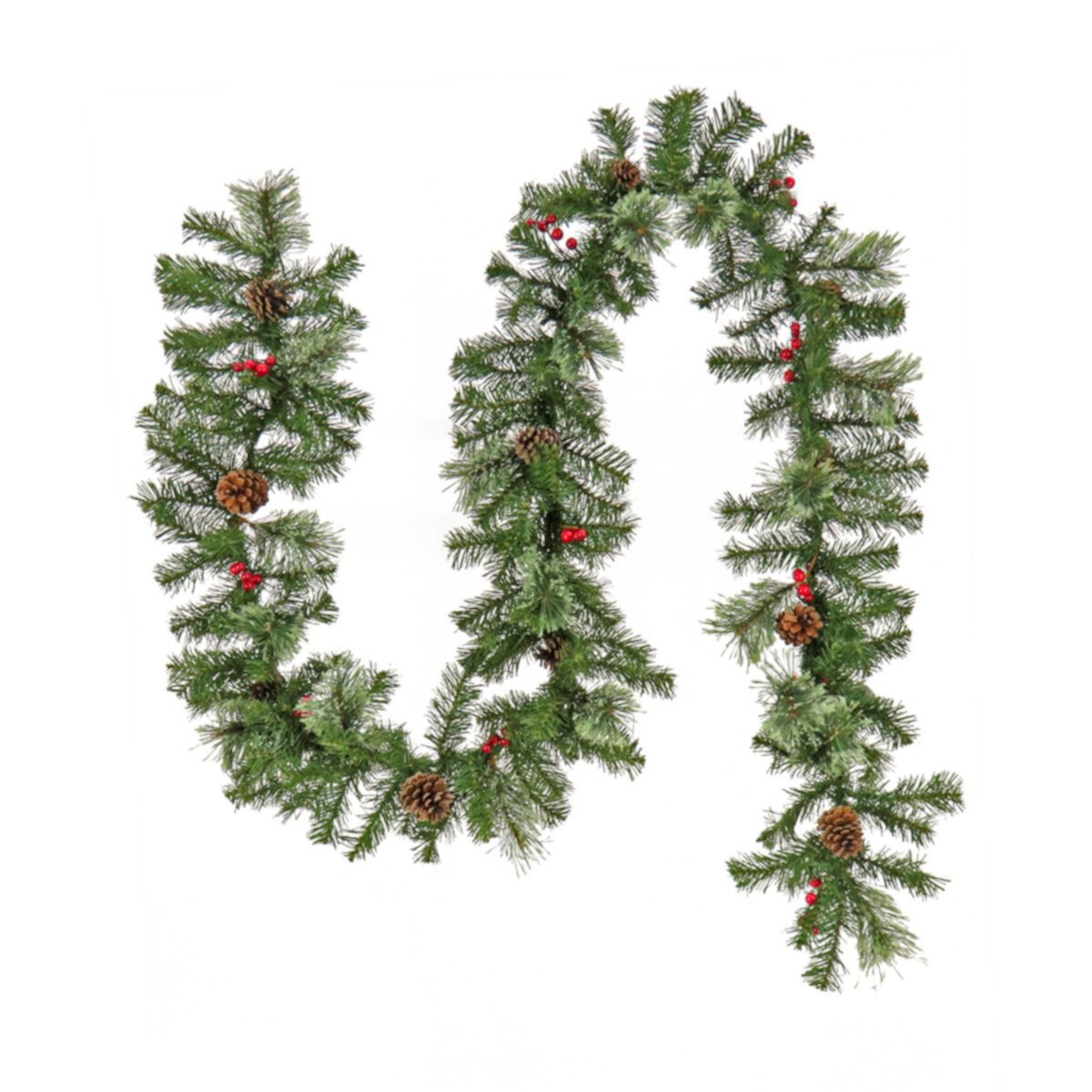 National Tree Company Cashmere Artificial Pine Cones & Berries Garland National Tree Company