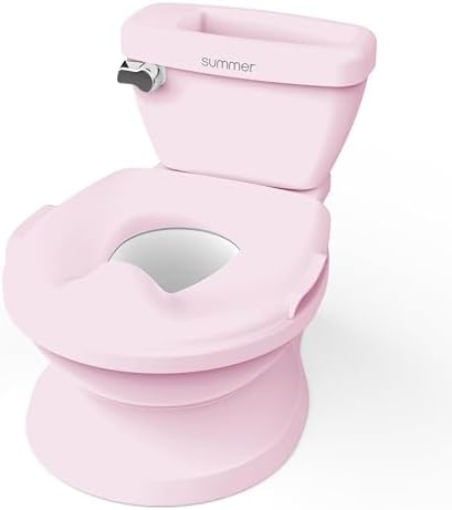 Summer Infant by Ingenuity My Size Potty Pro in Pink, Infant Potty Training Toilet, Lifelike Flushing Sound, for Ages 18 Months, Up to 50 Pounds Ingenuity