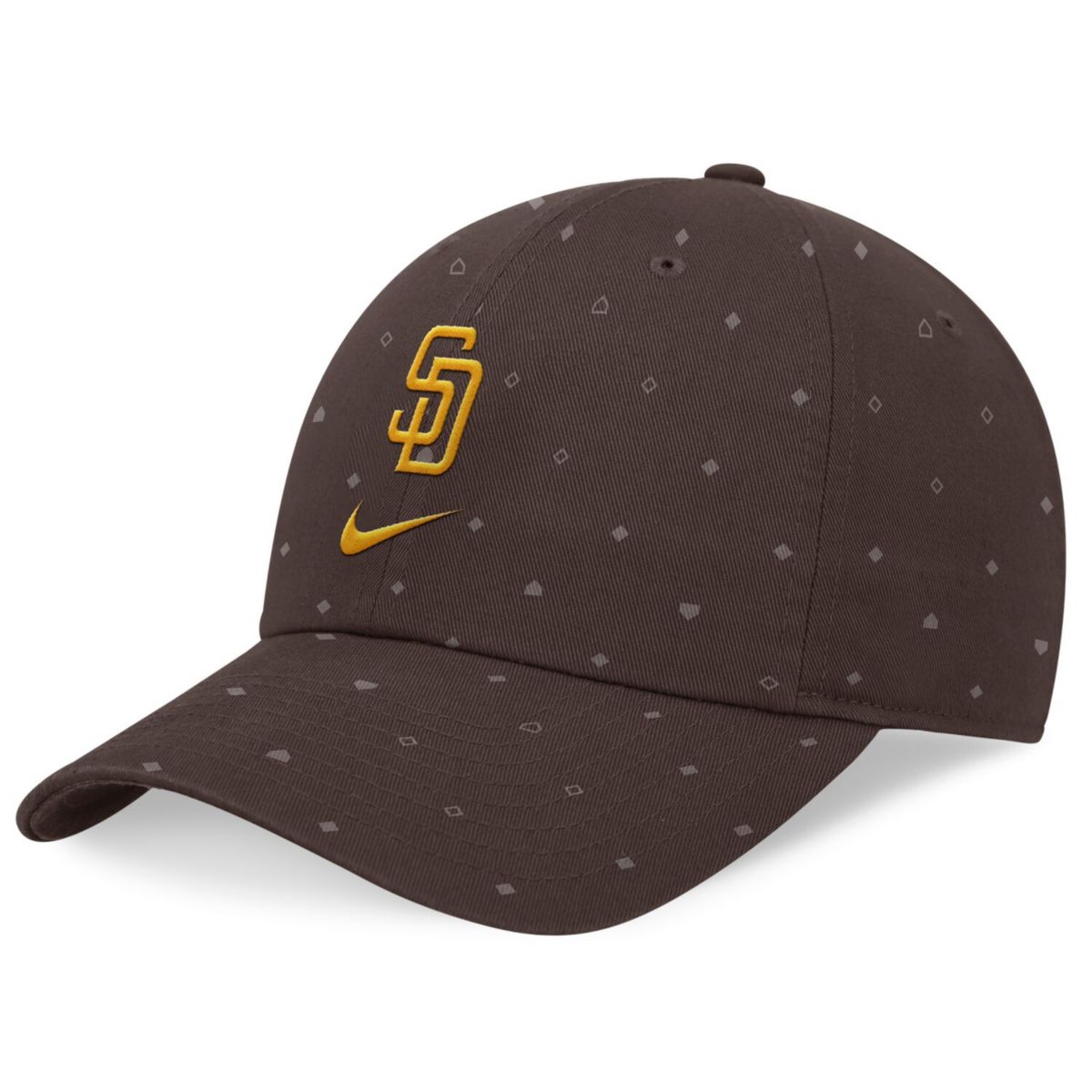 Men's Nike  Brown San Diego Padres Primetime Print Club Adjustable Hat Nitro USA