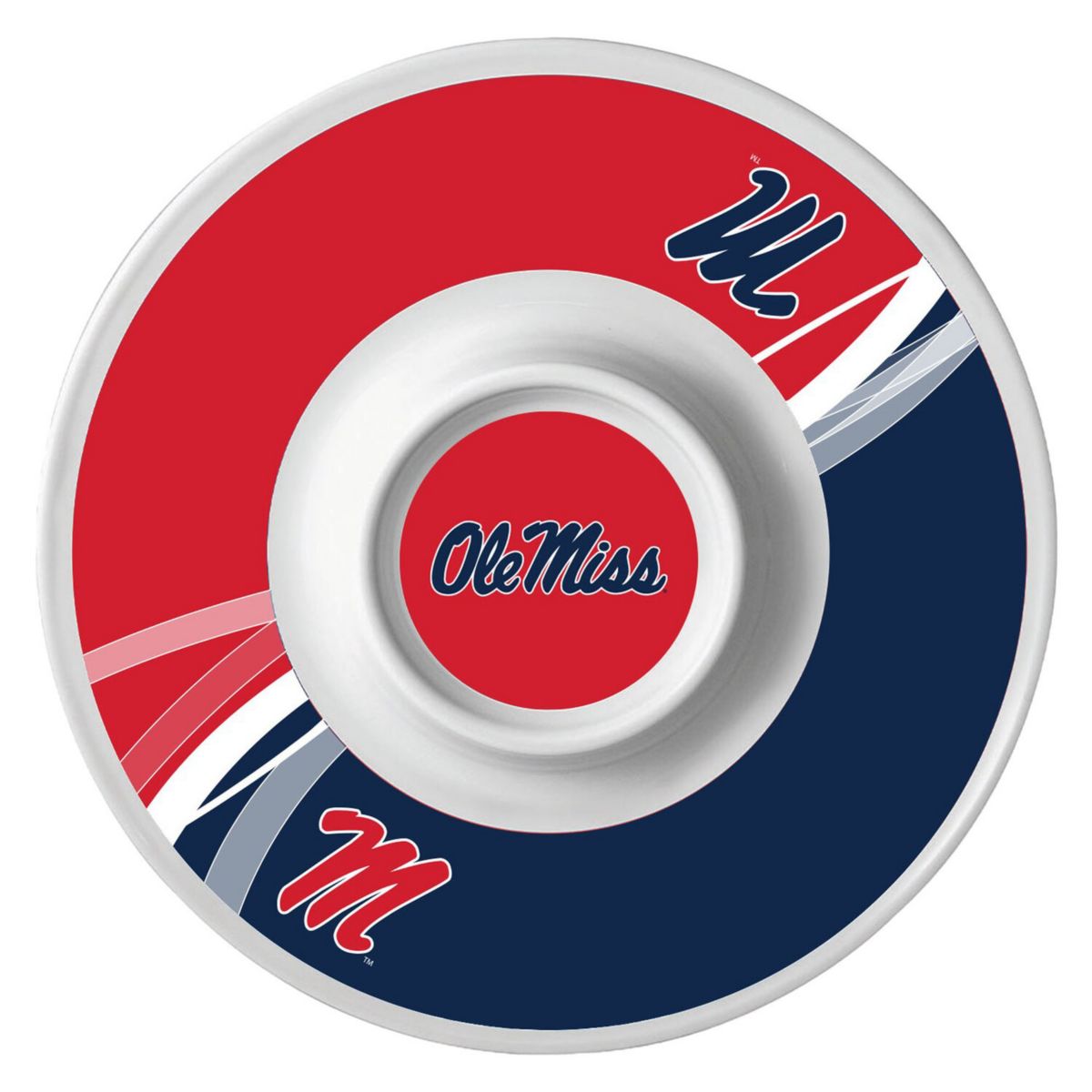 The Memory Company Ole Miss Rebels Dynamic Chip & Dip Tray The Memory Company