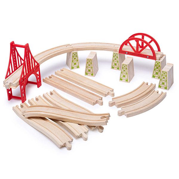 Игрушечный транспорт Bigjigs Rail, Набор расширения моста Bigjigs Rail