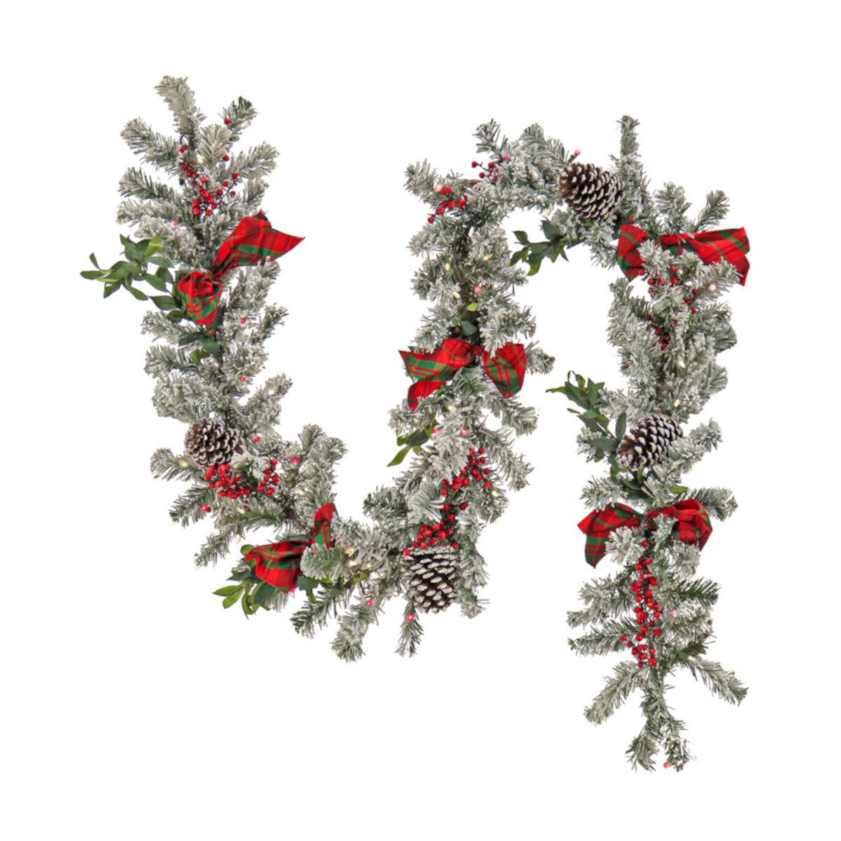 National Tree Company 9-ft. General Store Snowy LED Artificial Garland National Tree Company