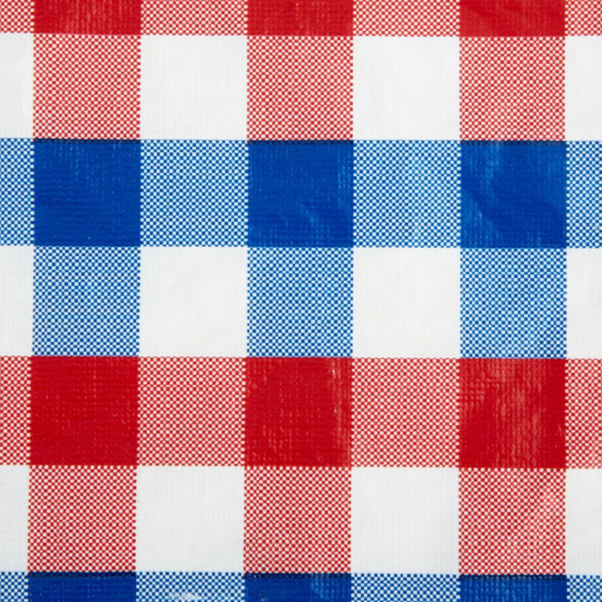 70&#34; Round Red  White and Blue Americana Checkered Vinyl Tablecloth Contemporary Home Living