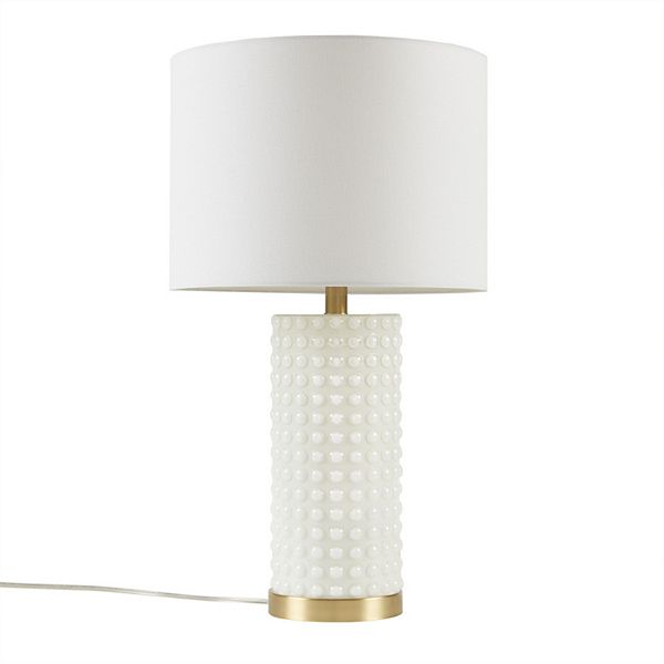 INK+IVY Grace Ivy Textured Dot Table Lamp INK+IVY