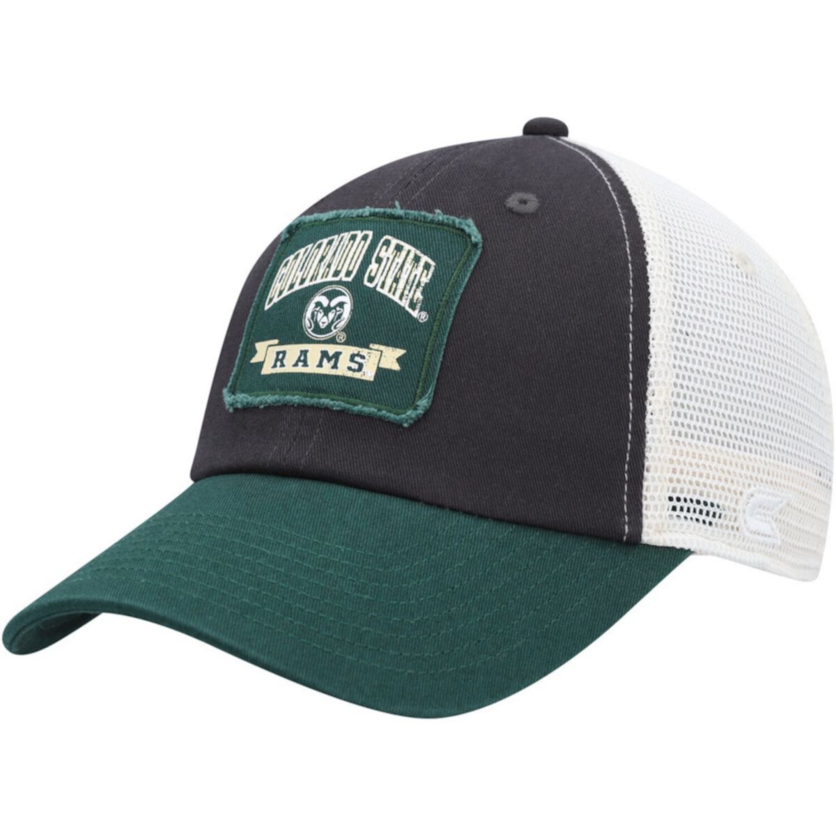 Men's Colosseum  Charcoal Colorado State Rams Objection Snapback Hat Colosseum