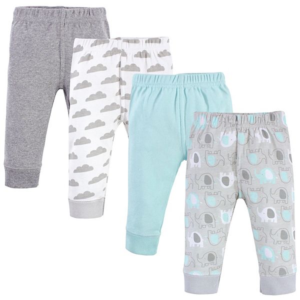 Спортивные Брюки Luvable Friends Для мальчиков Baby and Toddler Boy Cotton Pants 4pk, Boy Basic Elephant Luvable Friends