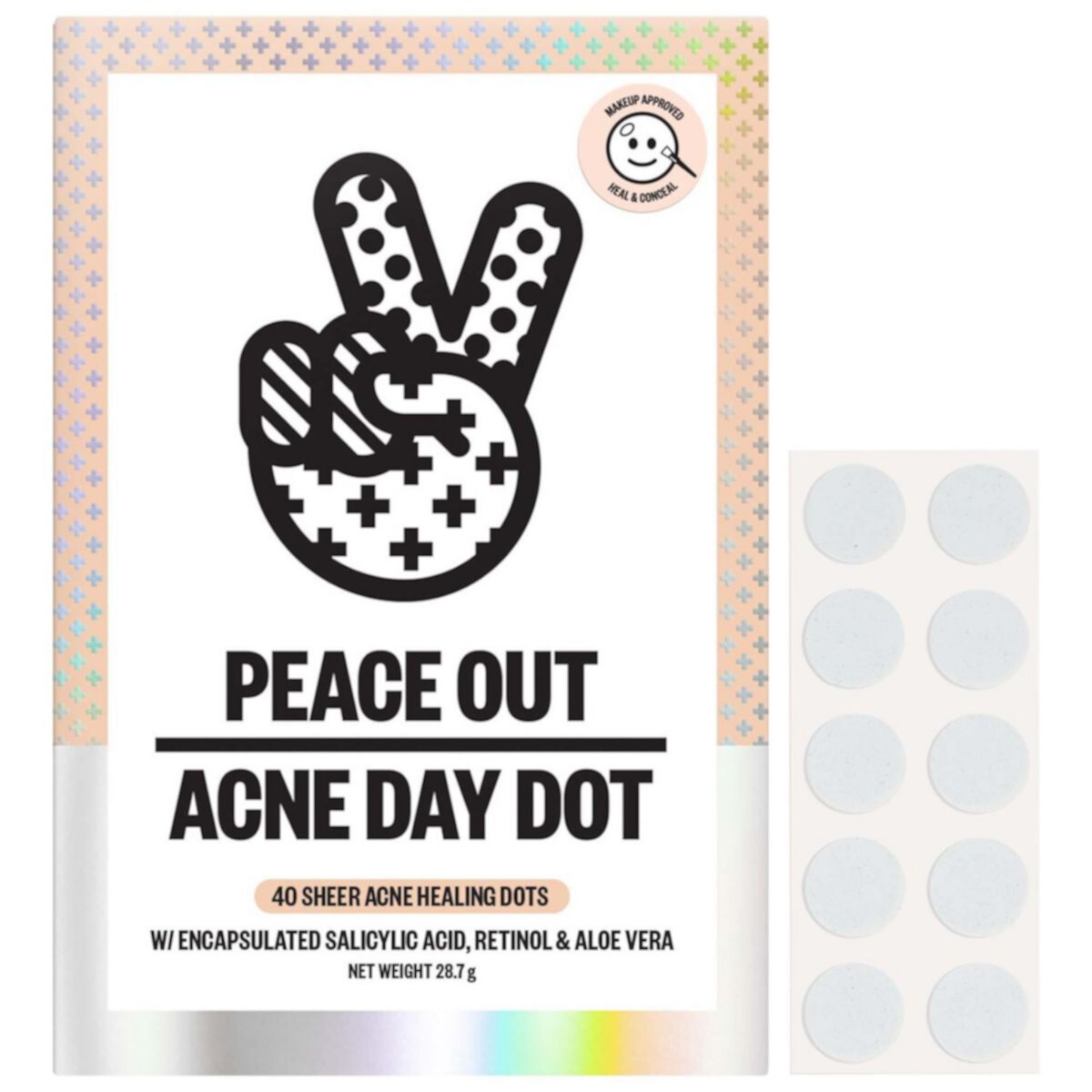 Peace Out Salicylic Acid Acne Day Dots Peace Out