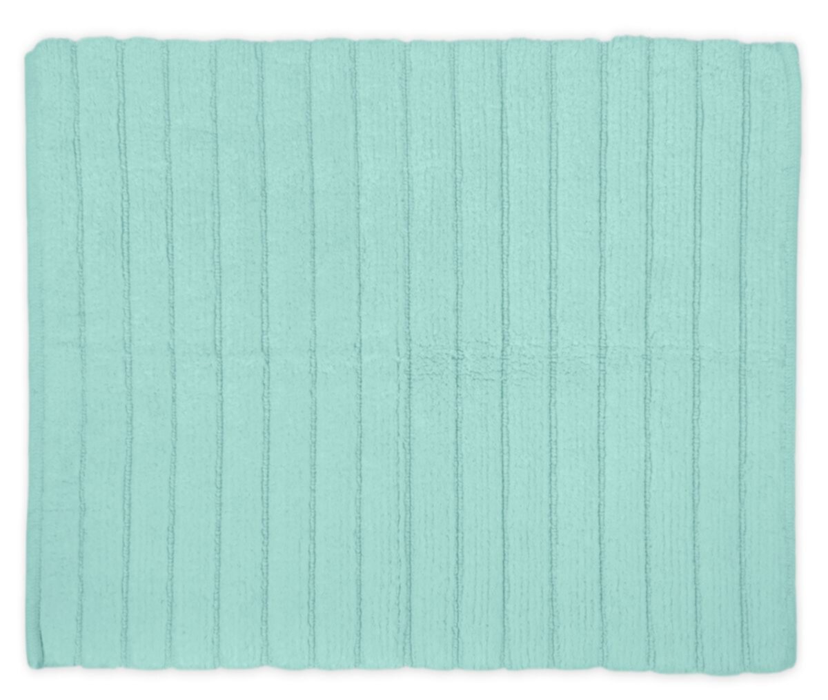 17&#34; x 24&#34; Mint Blue Rectangular Home Essentials Ribbed Cotton Bath Rug Contemporary Home Living