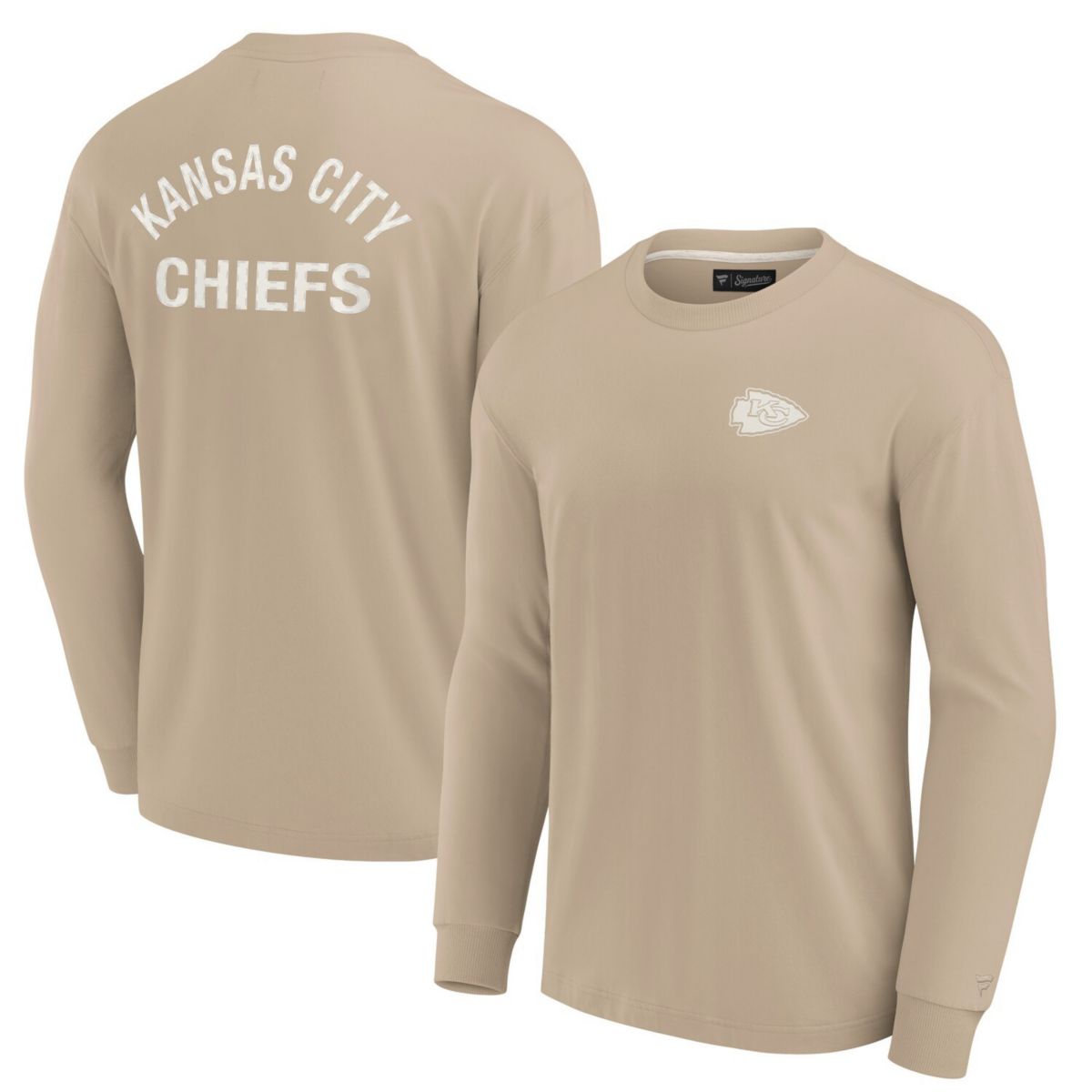 Unisex Fanatics Signature Khaki Kansas City Chiefs Elements Super Soft Long Sleeve T-Shirt Fanatics Signature