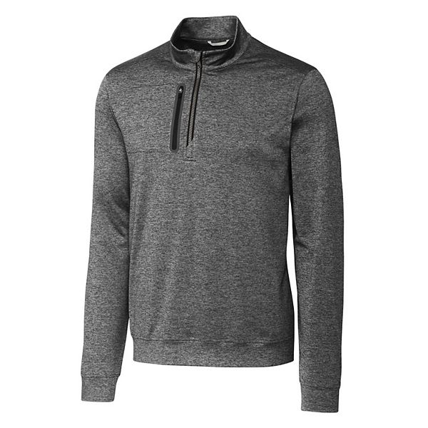 Мужской Пуловер Cutter & Buck Stealth Heathered Quarter Zip Cutter & Buck