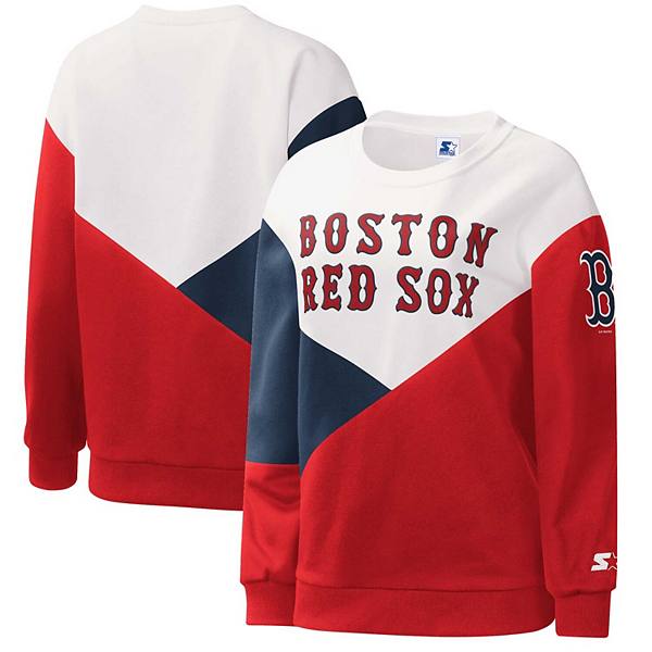 Женский худи Starter Boston Red Sox с вышитым логотипом и мягкой подкладкой Starter