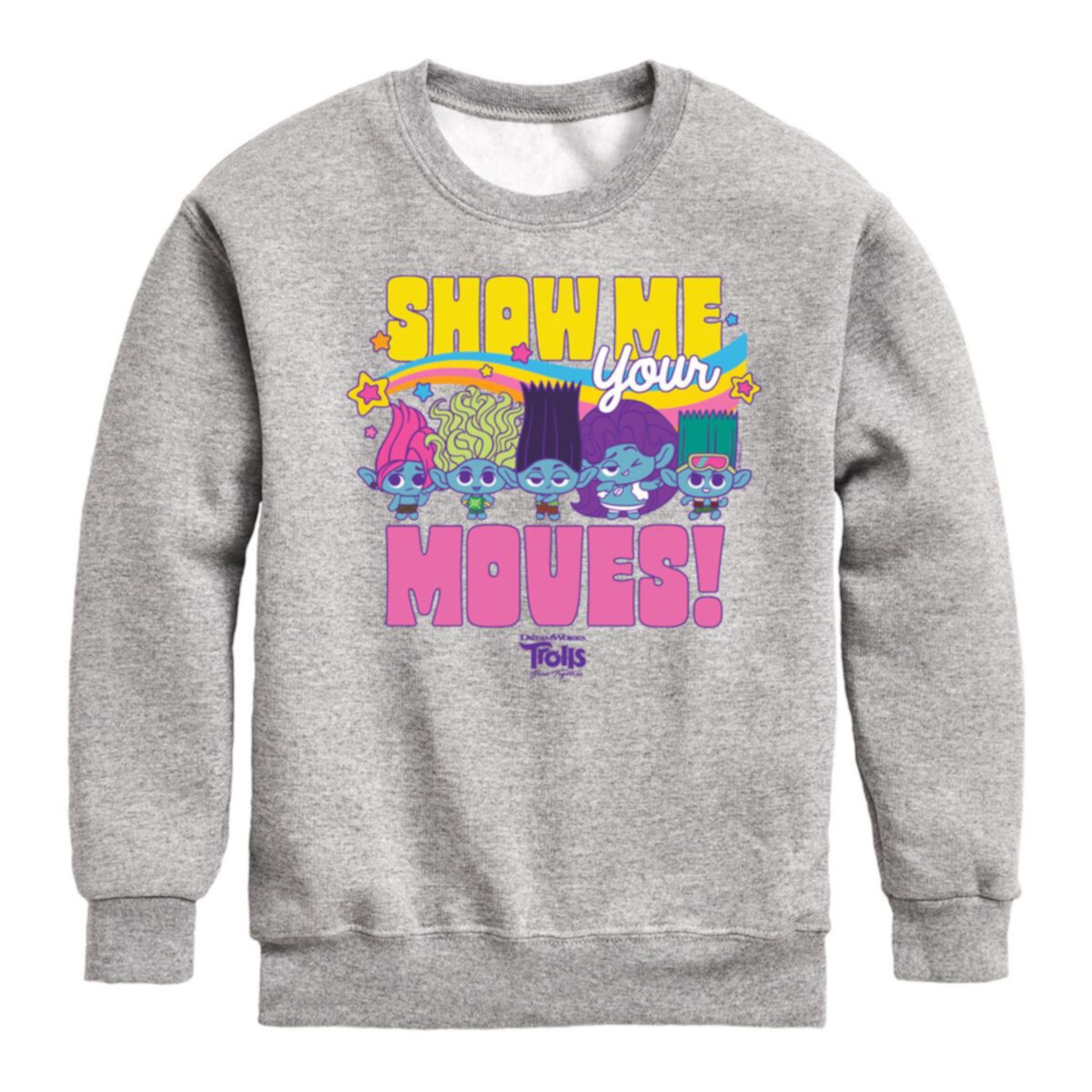 Boys 8-20 DreamWorks Trolls Movie Show Me Your Moves Fleece Sweatshirt Dreamworks