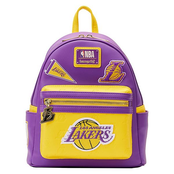 Мини-рюкзак c вышивкой Los Angeles Lakers, 10 x 23 x 11 см, из искусственной кожи Unbranded