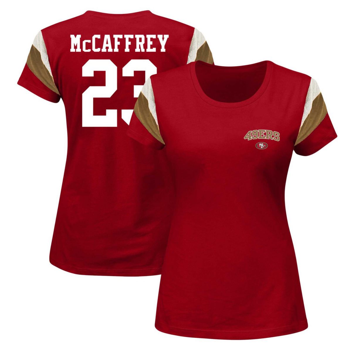 Женская Футболка Fanatics Branded Christian McCaffrey San Francisco 49ers Fanatics Brands - White Label