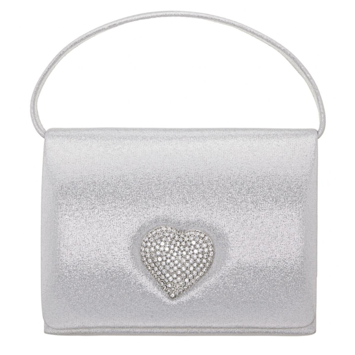 Touch of Nina M-Amour Rhinestone Heart Clutch Touch of Nina