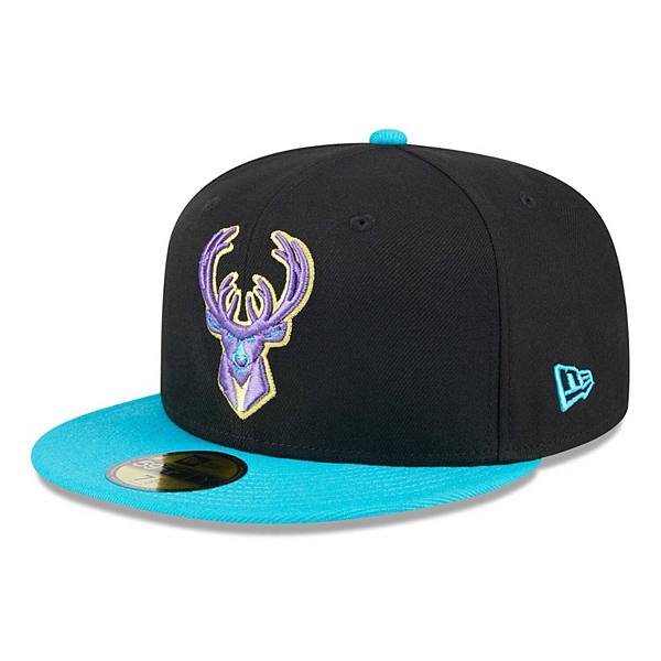 Мужская кепка Milwaukee Bucks Arcade Scheme 59FIFTY, черно-бирюзовая, 100% полиэстер New Era x Staple