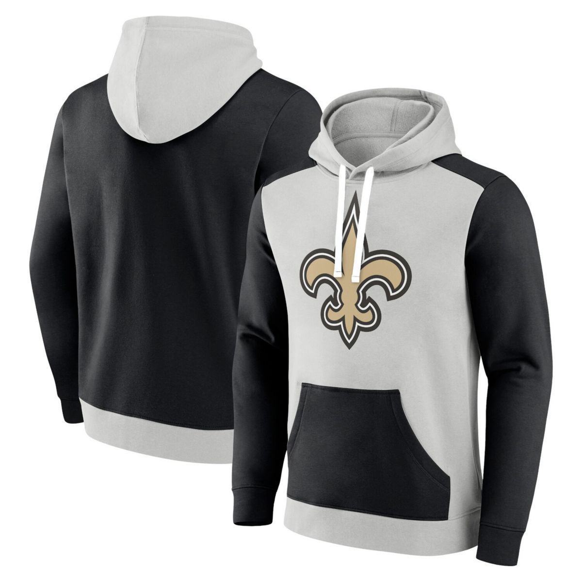 Мужская Футболка Fanatics New Orleans Saints Big & Tall Флисовая Толстовка Fanatics