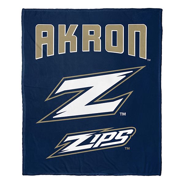 Плед с шелковистым покрытием Akron Zips, теплый и уютный, 127 см х 152 см The Northwest