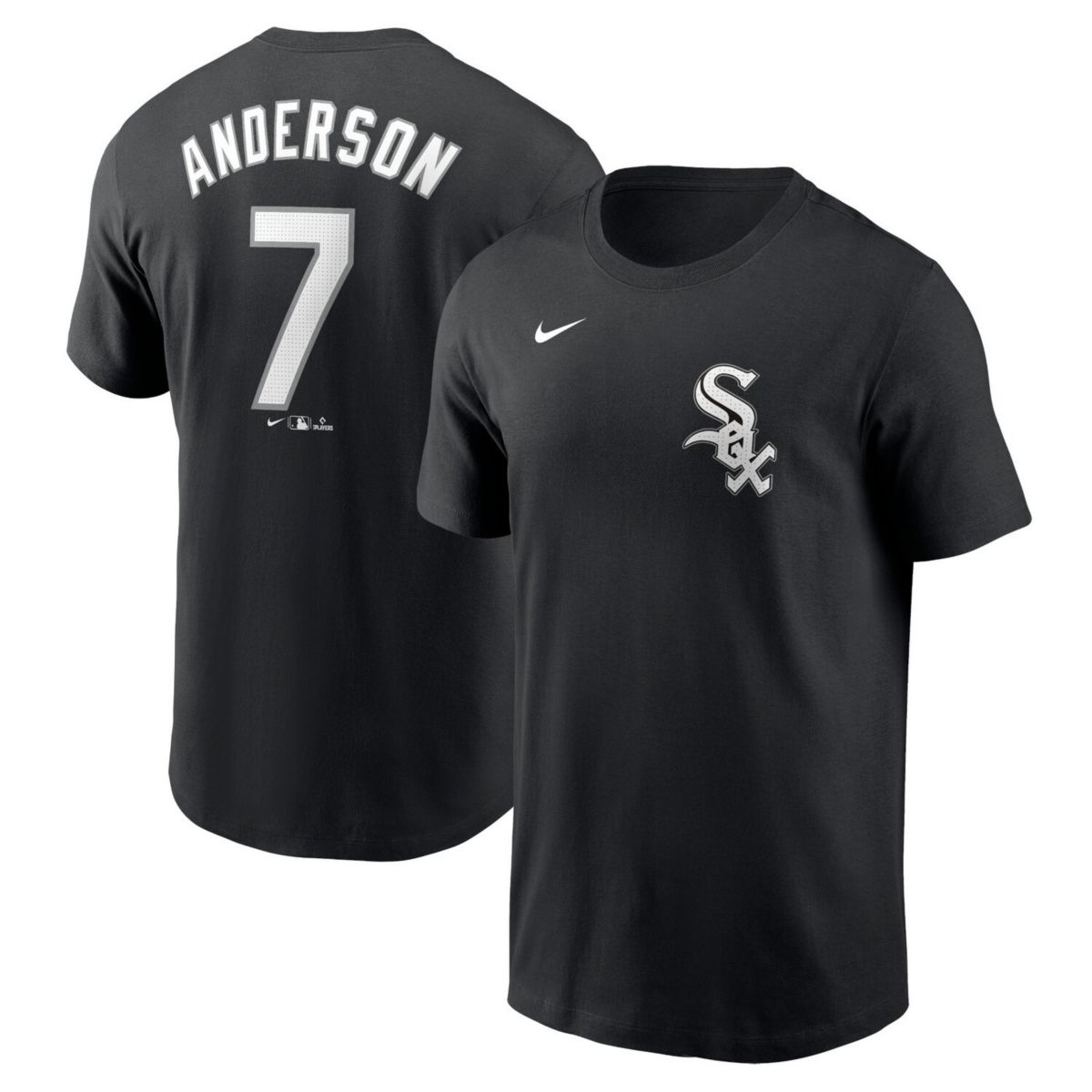 Мужская Футболка Nike Tim Anderson Черная Chicago White Sox Fuse Name & Number Nitro USA