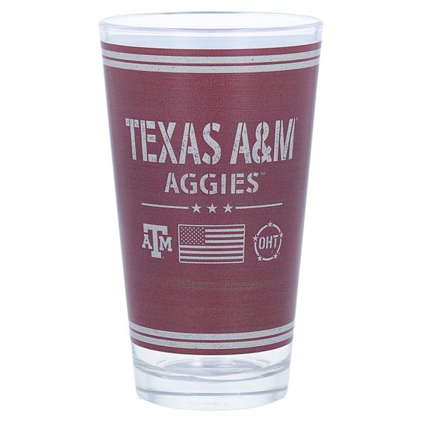 Стакан для пива Texas A&M Aggies, объем 450 мл, двойной дизайн, с яркой графикой Indigo Falls