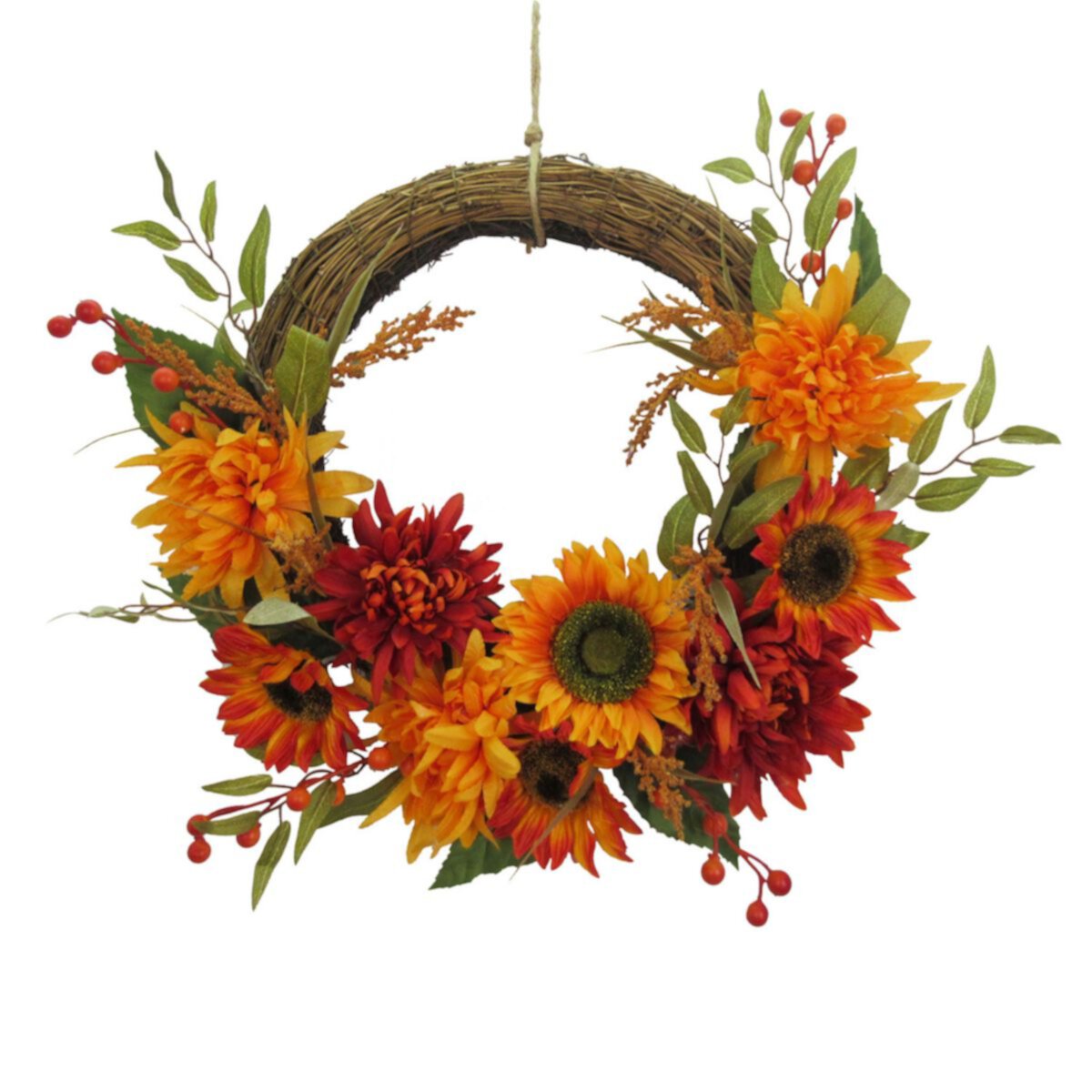 Sonoma Goods For Life® Asymmetrical Sunflower Wreath SONOMA