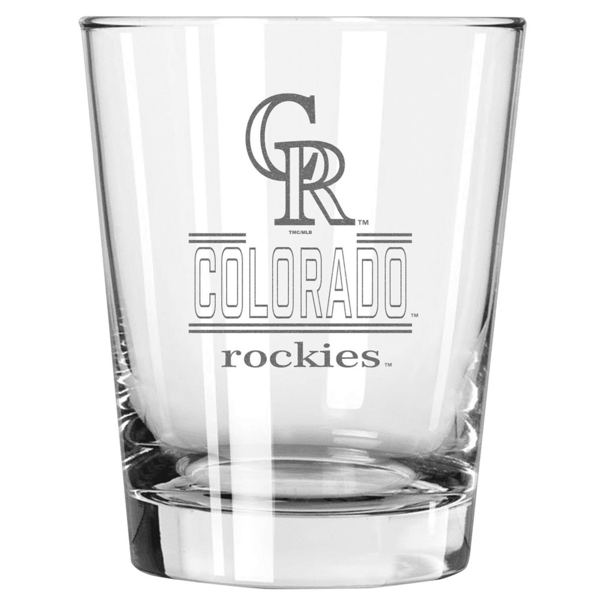 Colorado Rockies 15oz. Double Old Fashioned Glass The Memory Company