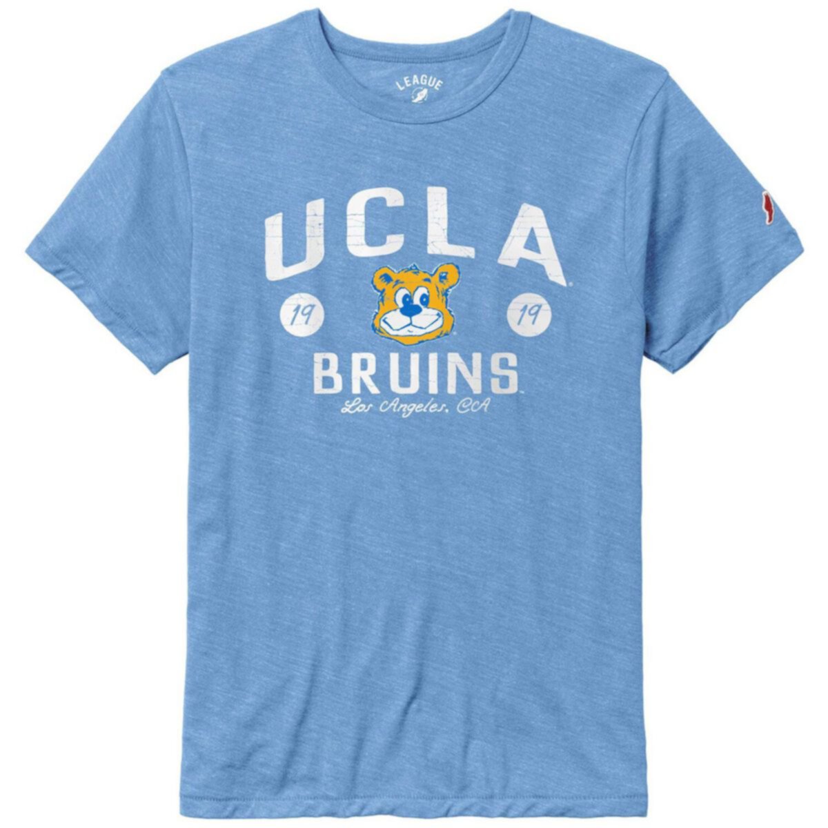 Men's League Collegiate Wear Blue UCLA Bruins Bendy Arch Victory Falls Tri-Blend T-Shirt League Collegiate Wear