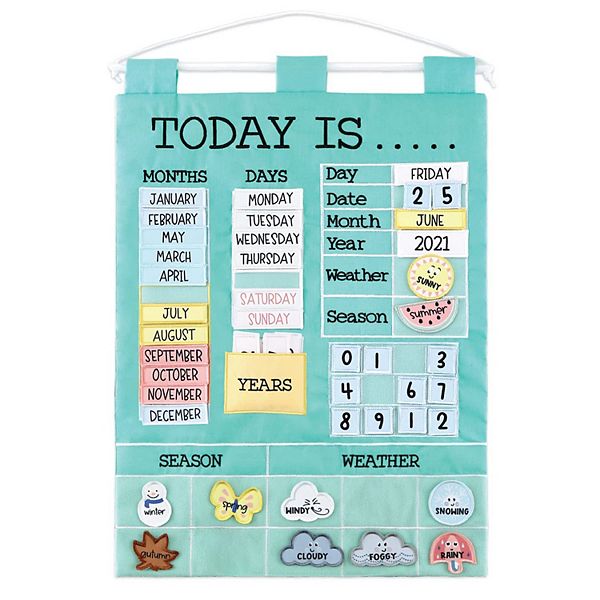 The Peanutshell Children's Learning Calendar, Teal The Peanutshell