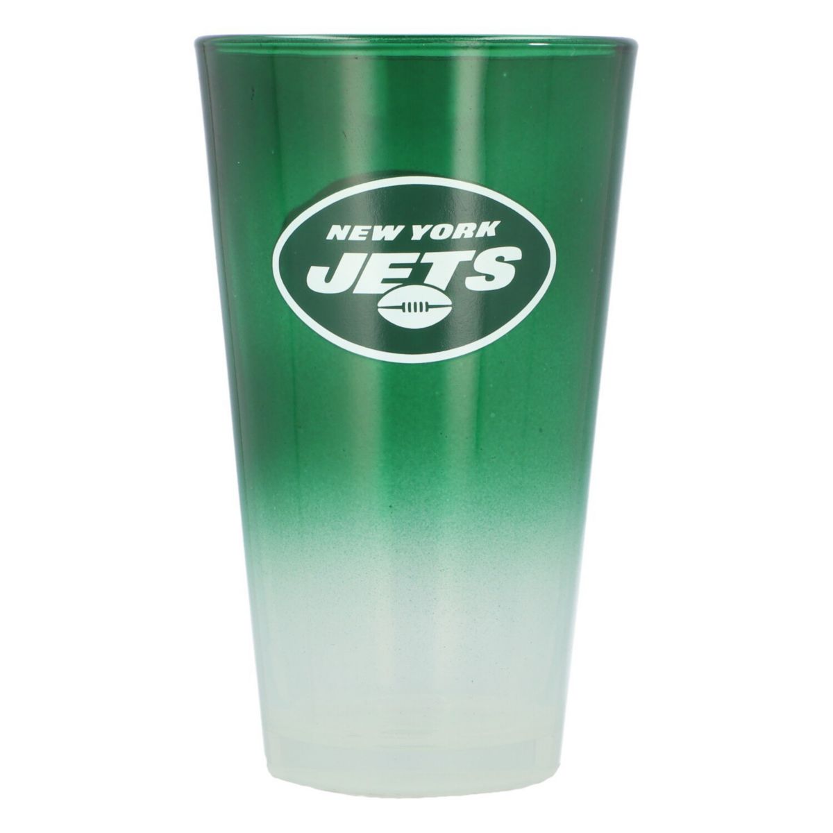 Стеклянная пинта New York Jets 473 мл с графикой и расписанными игроками The Memory Company