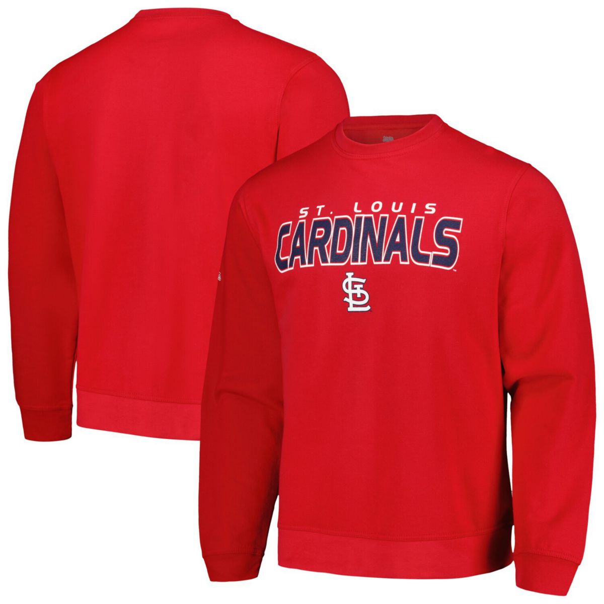 Men's Stitches  Red St. Louis Cardinals Pullover Sweatshirt Stitches