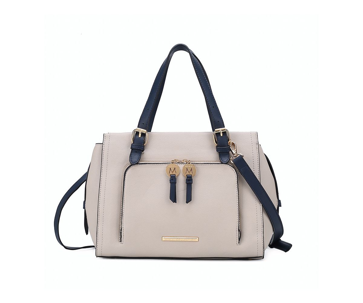 MKF Collection Elise Womens  Color-block Satchel Handbags by Mia k MKF Collection