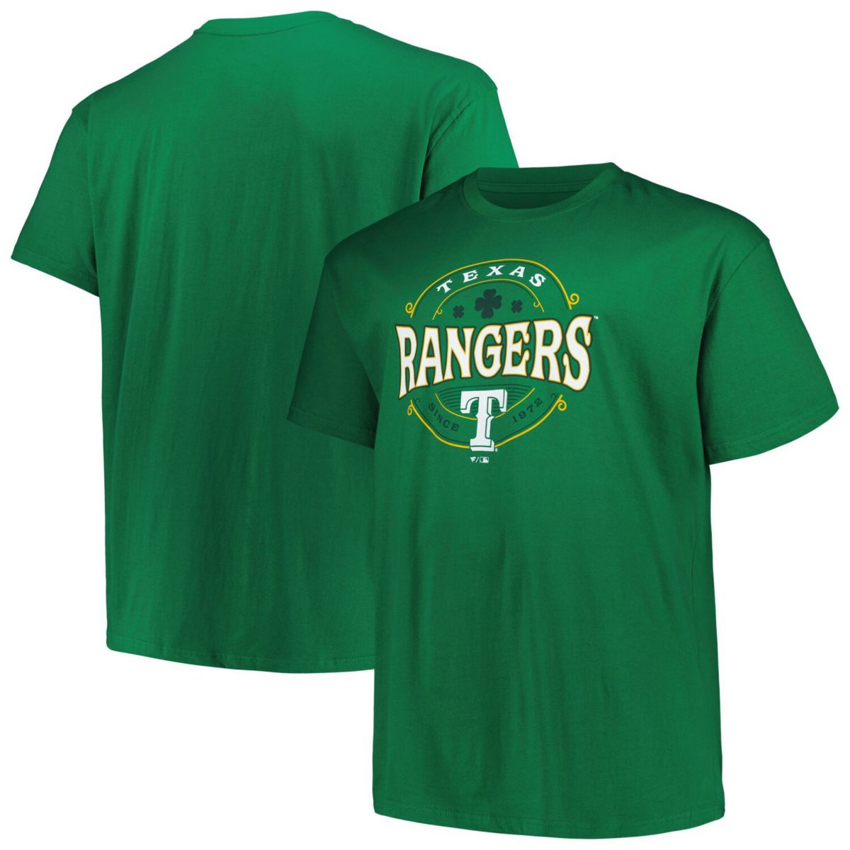 Men's Kelly Green Texas Rangers Big & Tall Celtic T-Shirt Profile