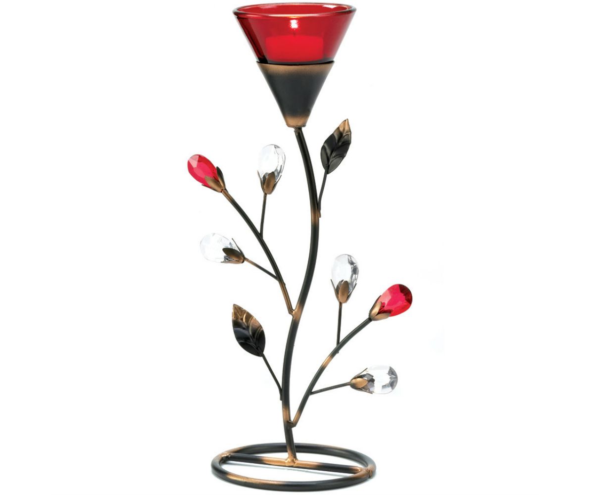 Romantic Red Tealight Holder Accent Plus