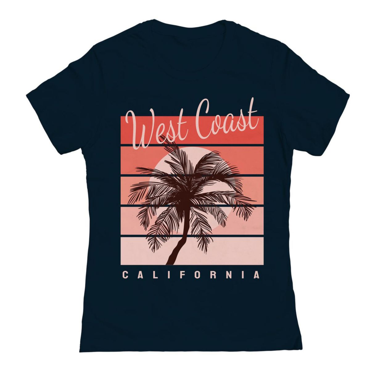 Junior's COLAB89 by Threadless West Coast Palms Graphic Tee COLAB89 by Threadless