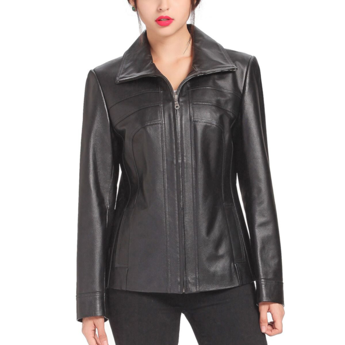 Women's Bgsd Kim Leather Scuba Jacket BGSD