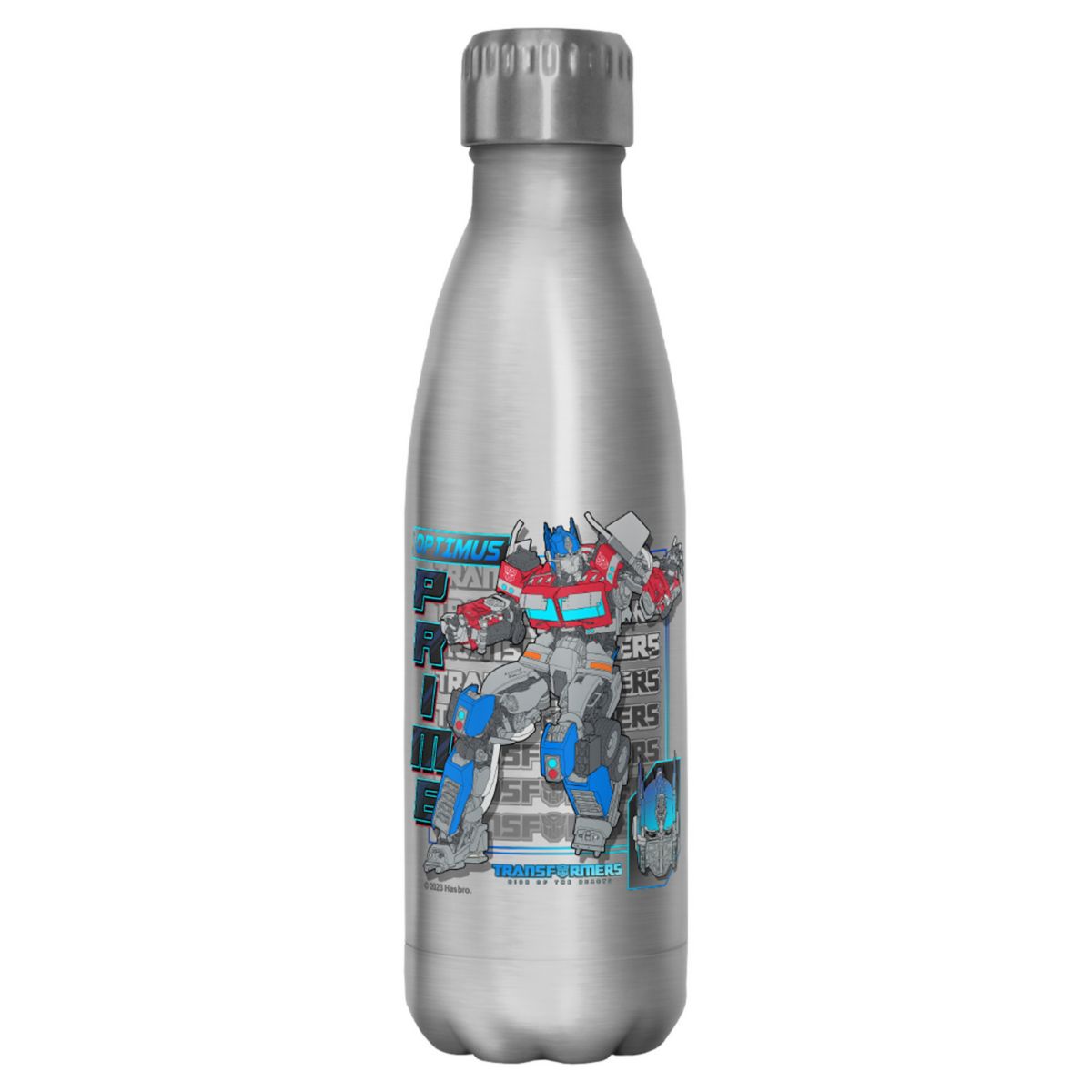 Transformers: Rise of the Beasts Optimus Prime Ready To Fight 17-oz. Stainless Steel Bottle Licensed Character