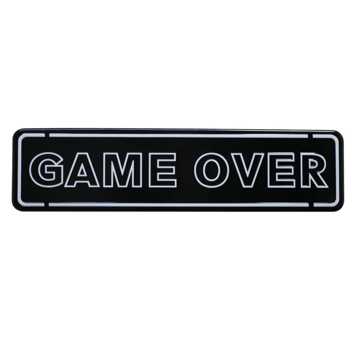 Game Over Metal Wall Decor Unbranded